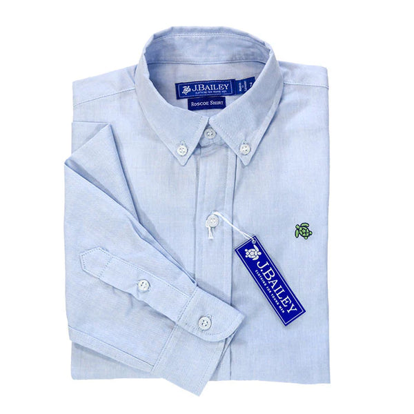 Roscoe Button Down- Blue Oxford