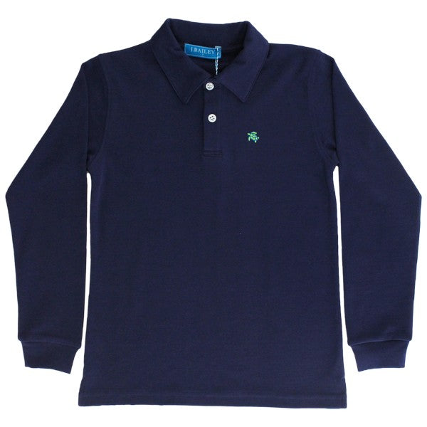 Harry L/S Polo- Navy