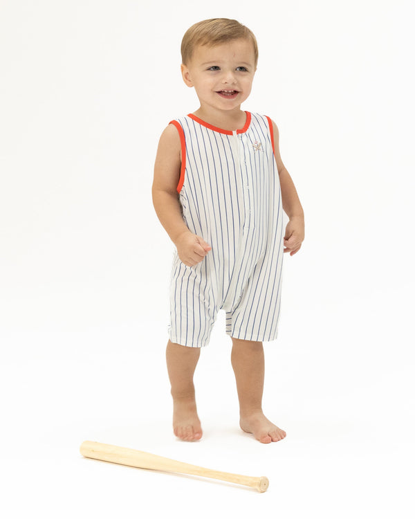 Baseball Stripe Romper