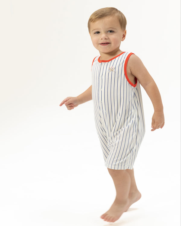 Baseball Stripe Romper
