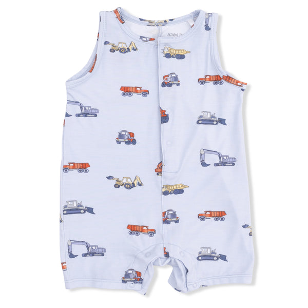 Construction Vehicles Romper