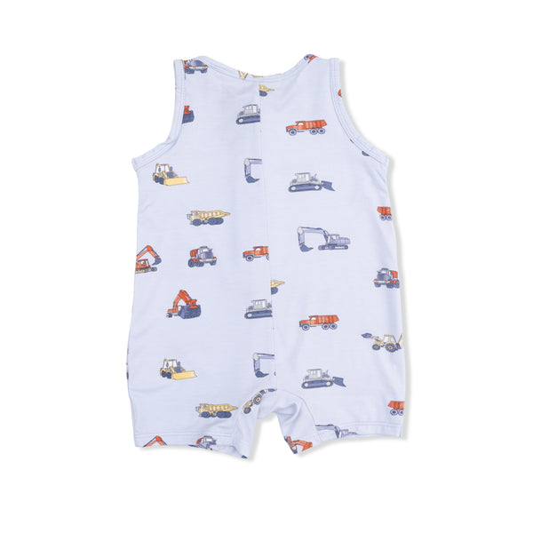 Construction Vehicles Romper