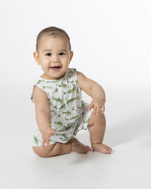 Crayon Alligators Romper