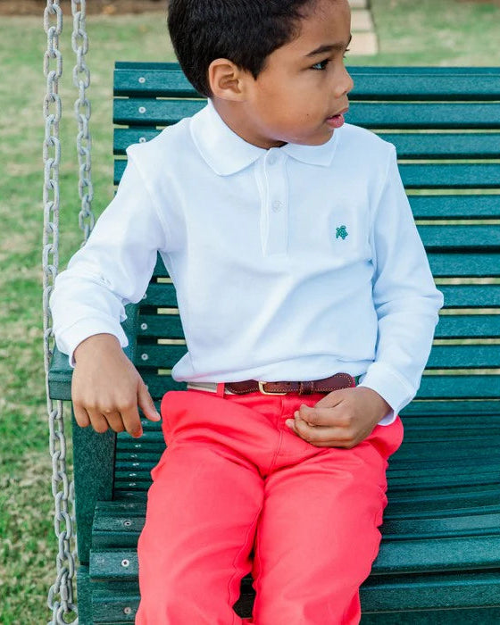 Harry L/S Polo- White