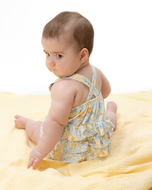Georgia Floral Ruffle Sunsuit