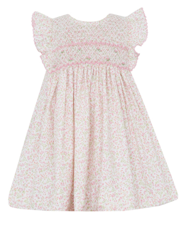 Lilly Sleeveless Ruffle Dress- Pink Floral