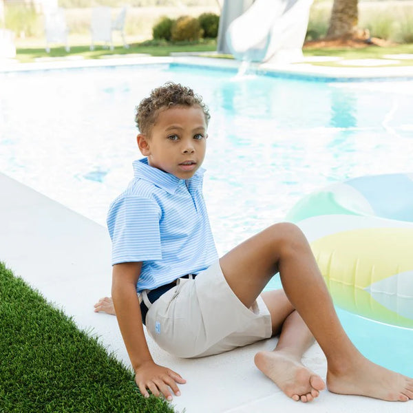 Performance S/S Henry Polo- Blue/White