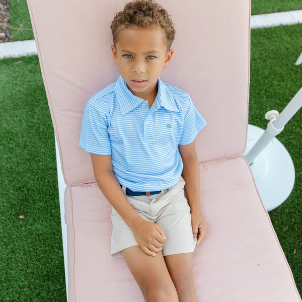 Performance S/S Henry Polo- Blue/White