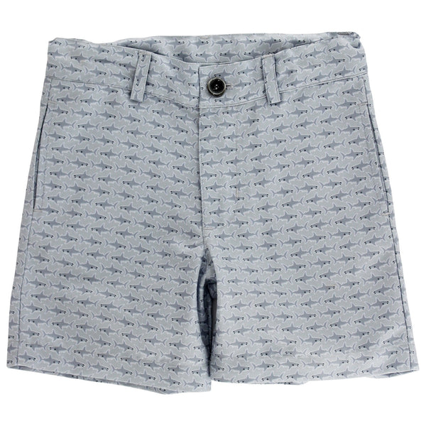 Shorts- Sharks On Grey