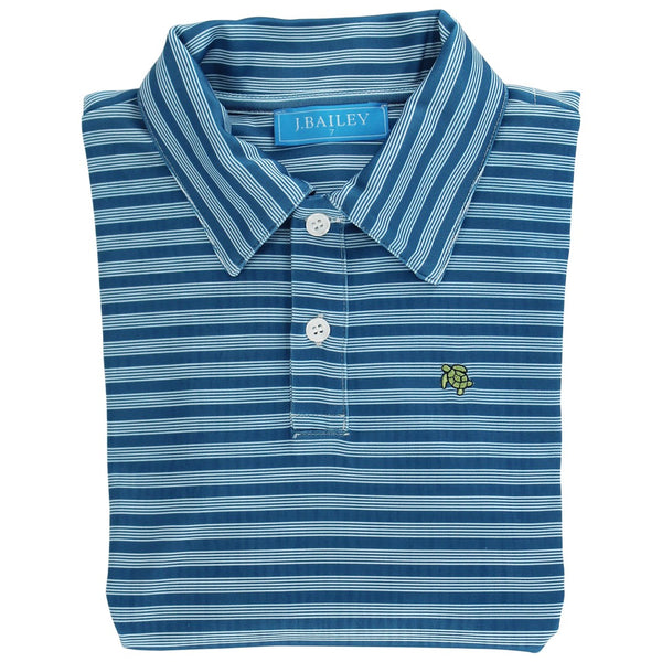 Performance Harry L/S Polo- Cornflower