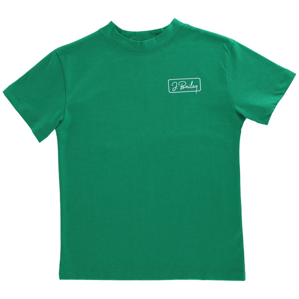 Logo Tee- Sailboat on Green