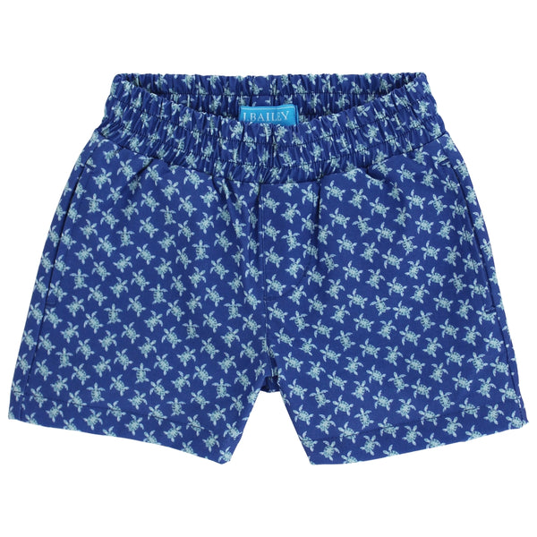Performance Pull on Short- Blue Turtles