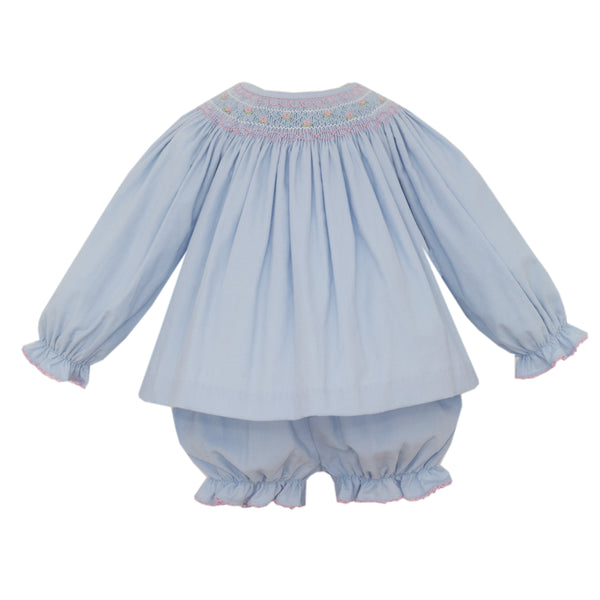 Eloise Bishop Bloomer Set- Lt. Blue Corduroy