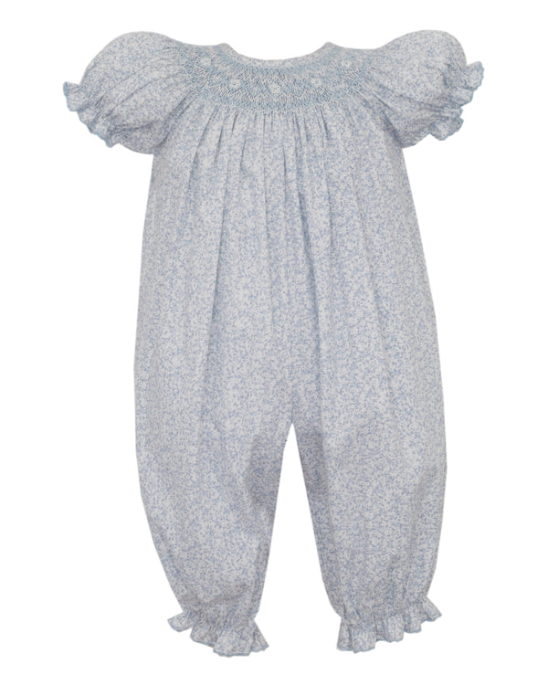 Grace Bishop Romper- Lt. Blue Liberty
