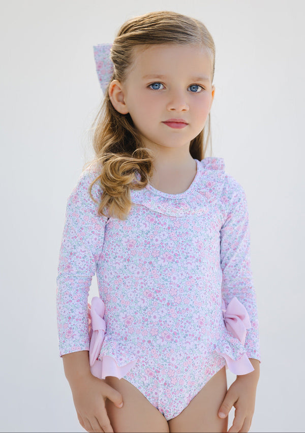 Pink Ditsy Floral Rashguard