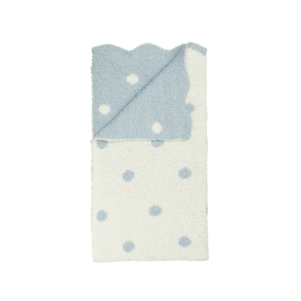 Blue Dot Chenille Blanket