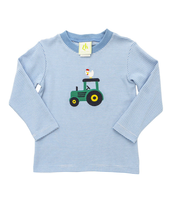 Harvest Harry's Knit Play Tee- Periwinkle Bitty