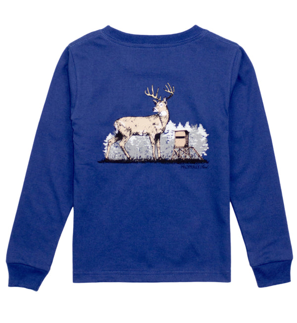 Deer Season LS- River Blue