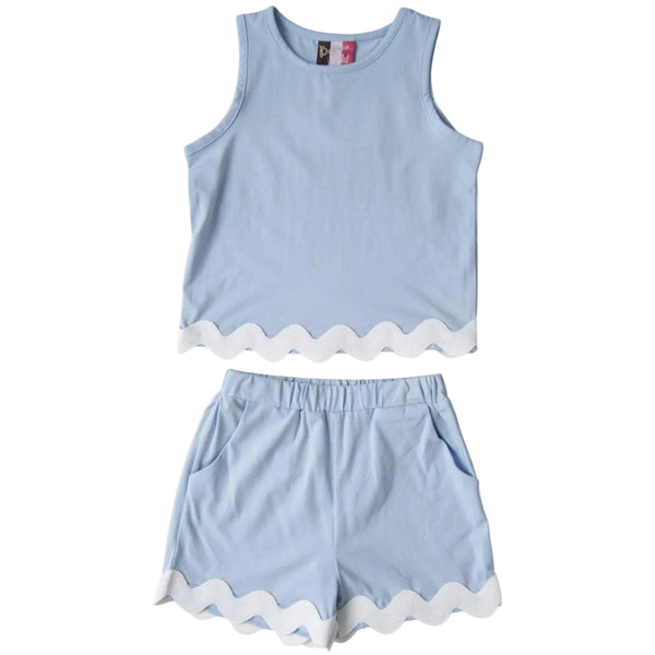 Abigail Short Set- Blue