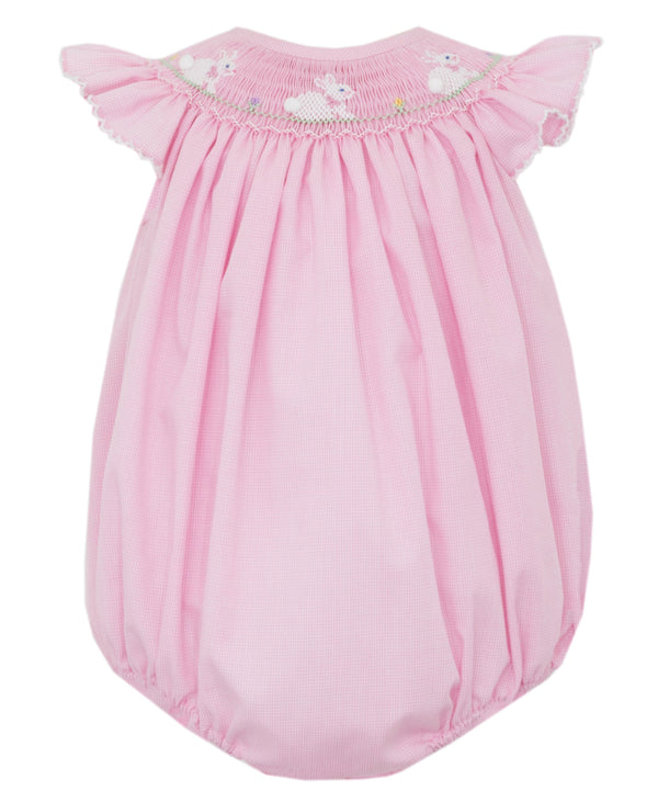 Bunnies Angel Wing Bubble- Pink Micro Check