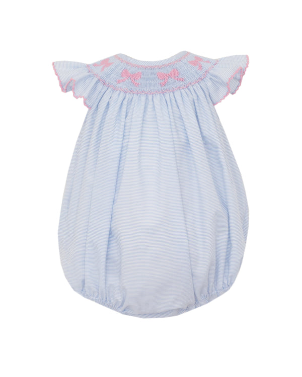 Bows Angel Wing Bishop Bubble- Lt. Blue Stripe