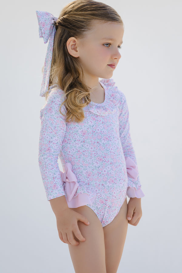 Pink Ditsy Floral Rashguard