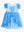 Princess Bow Dress-Up Nightgown- Crystal Blue