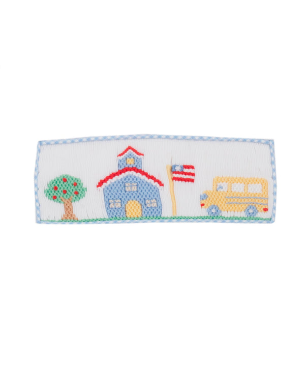 School House Short Set- Lt. Blue Gingham