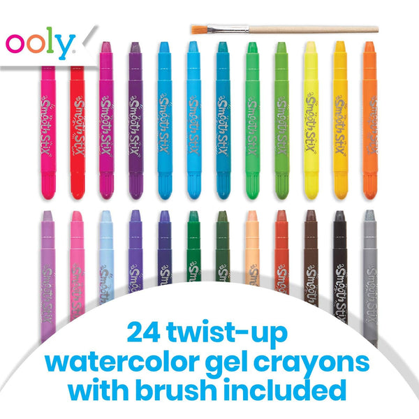 Smooth Stix: Watercolor Gel Crayons (7 PC Set)