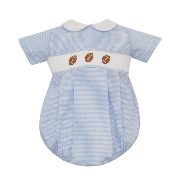 Football Bubble - Lt. Blue Gingham