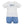 Tow Trucks Bloomer Set/Short Set- Royal Blue Minigingham