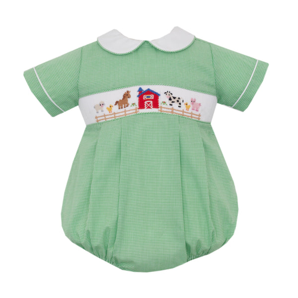 Farm Bubble- Green Gingham