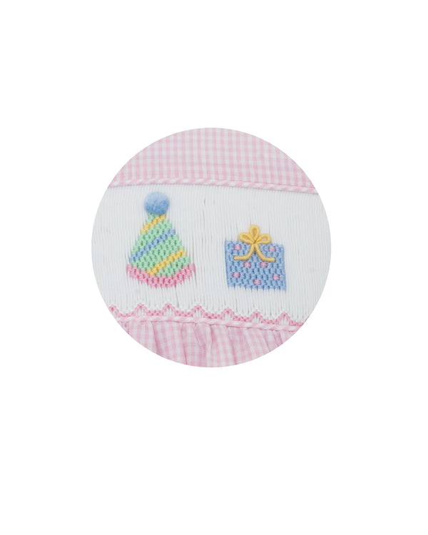 Birthday S/S Dress- Pink Gingham