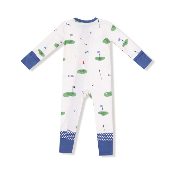 All Fore Golf 2 Way Zipper Romper