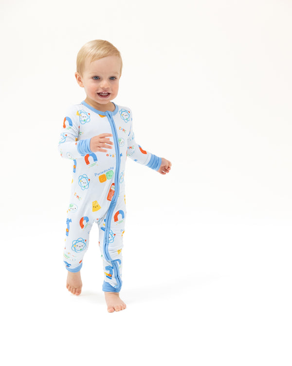 Future Scientist 2 Way Zipper Romper- Blue