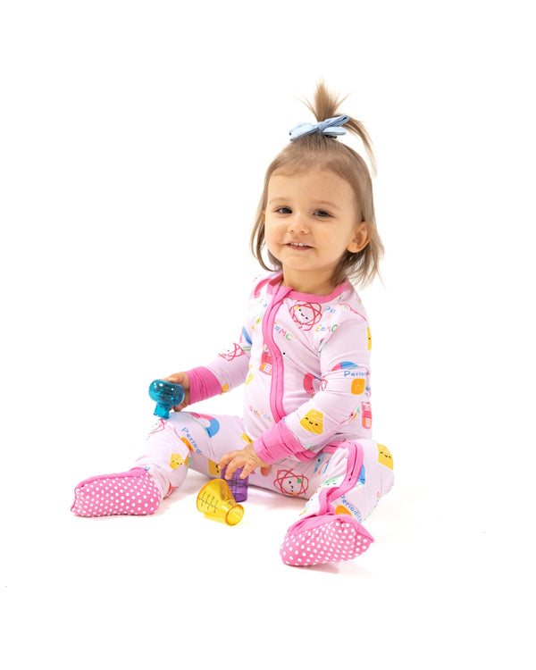 Future Scientist 2 Way Zipper Romper- Pink
