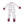 Vintage Football Convertible Romper- Ivory & Red