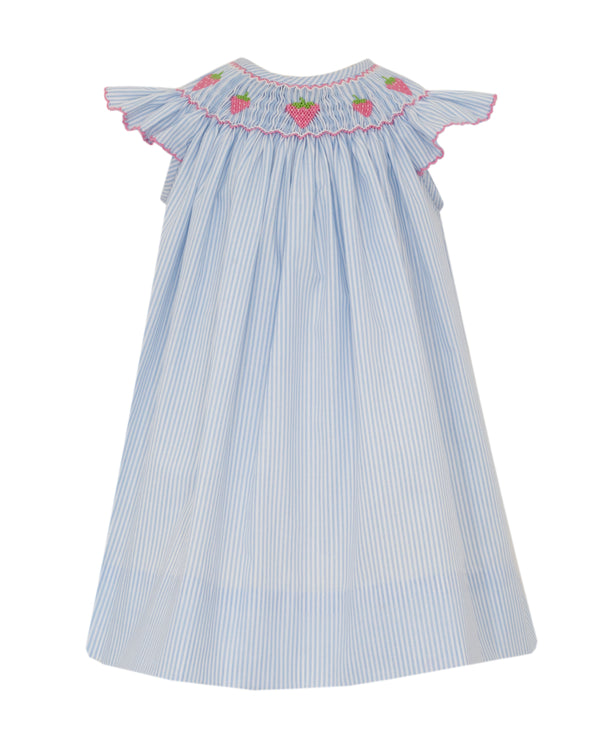 Strawberry Angel Wing Bishop- Blue Stripe