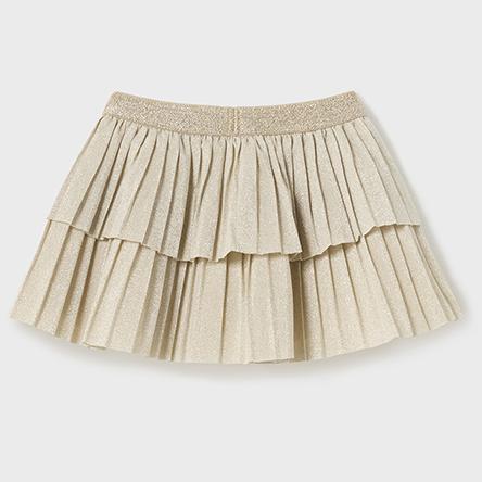 Pleated Skirt- Champagne