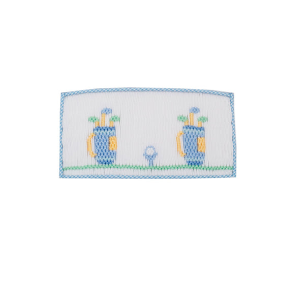 Golf Bloomer/Short Set- Lt. Blue Microcheck