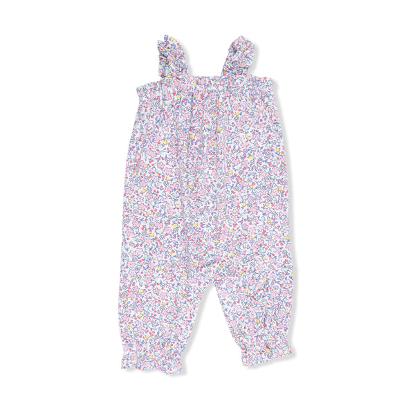 Elizabeth's Garden Ruffly Strap Overall
