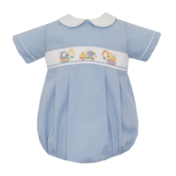 Trucks Bubble- Blue Gingham