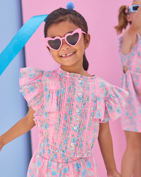 Annie Top- Spring Marguerite Floral