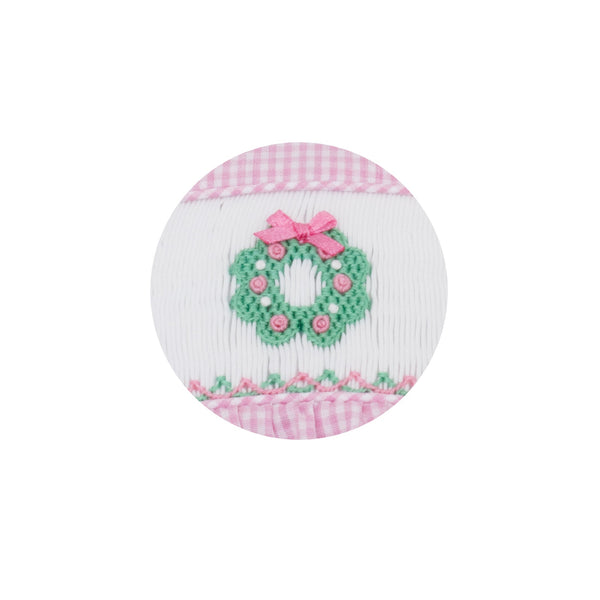 Wreaths Bloomer Set- Pink Gingham