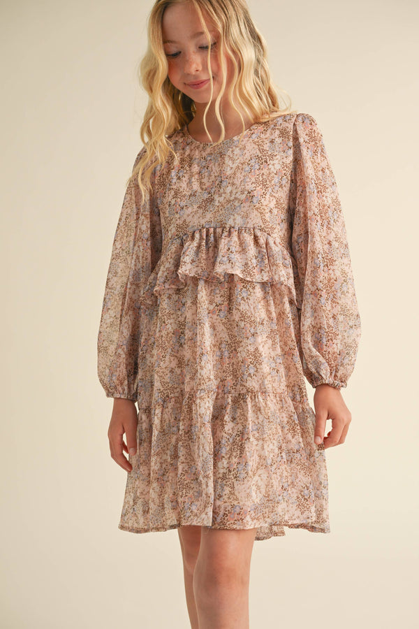 Ruffle Tiered Dress- Ditsy Floral