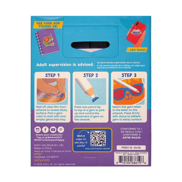 Mini Razzle Dazzle DIY Gem Sticker Kit- Happy Stuff