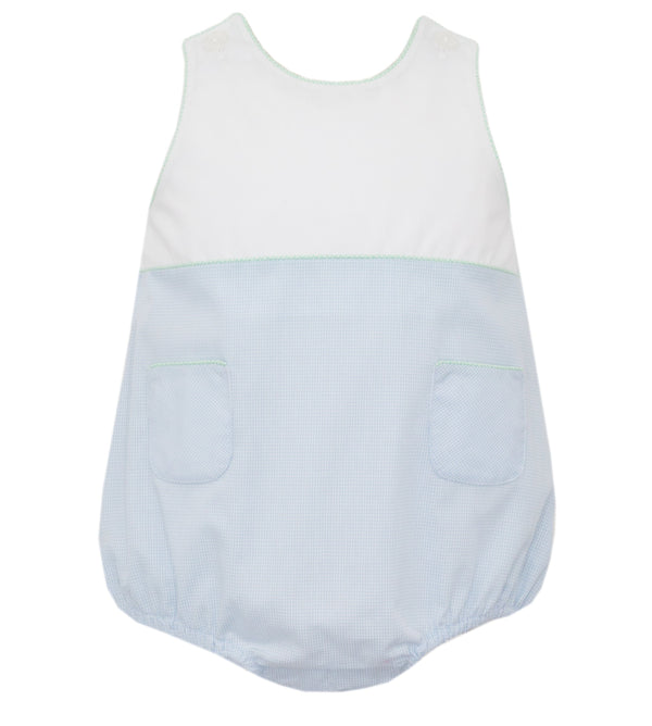 Sunbubble Trimmed W/ Green & Lt. Blue Gingham
