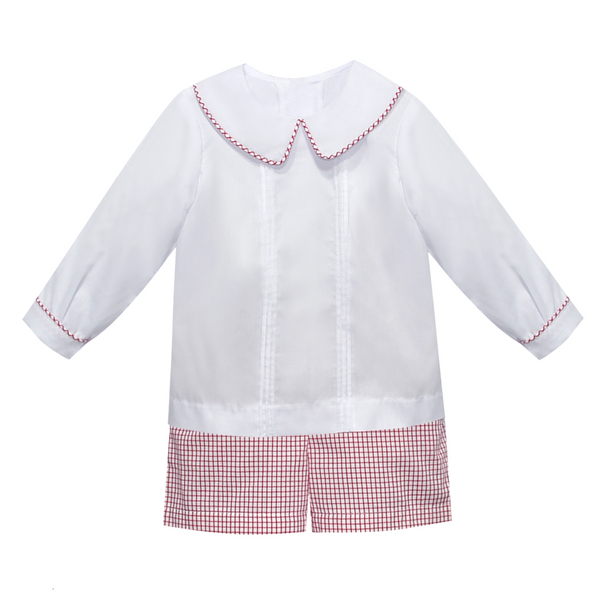 Madison Short Set- Red Square