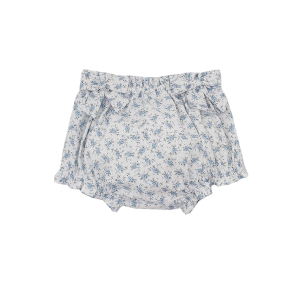 Blue Floral Diaper Set- Lt. Blue