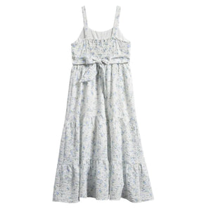 Windowpane Smocked Maxi Dress- White – Smock Candy Windowpane Smocked Maxi Dress- White – Smock Candy